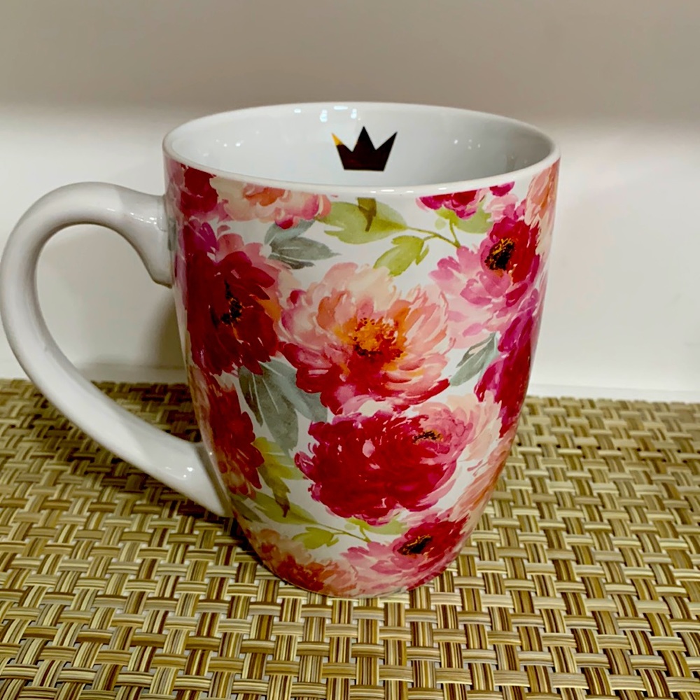 Floral oversized mug